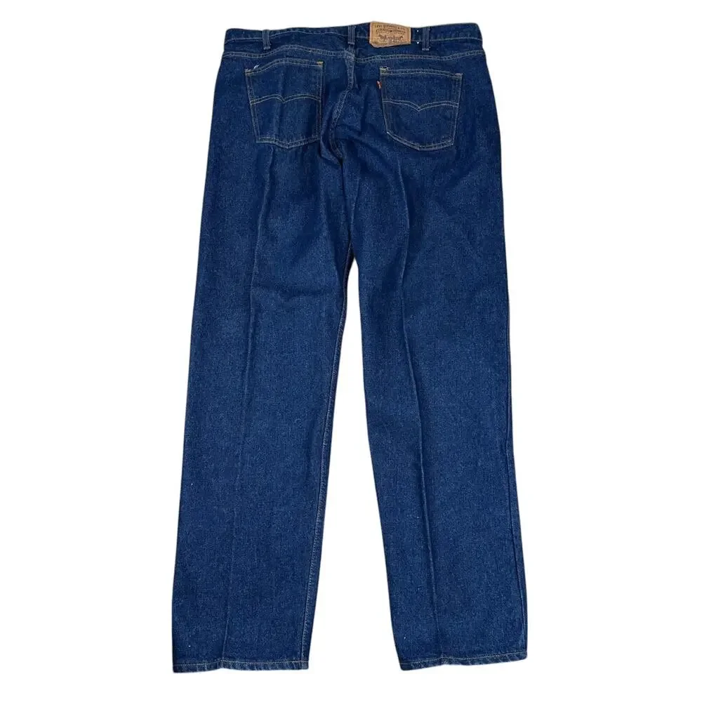 Vintage Levi's Orange Tab 505 Jeans Men’s 42 x 32‎ Dark Blue Denim Straight USA
